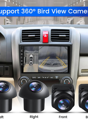 Car 360° Panoramic Right+Left+Front+Rear View Camera System 1080P UHD Bird View With Night Vision Camera For Android Auto Radio - Riparo82