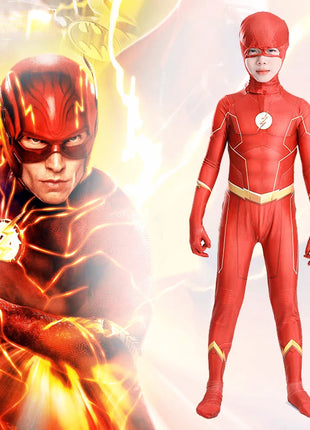 Costume Flash Man Carnevale 2026 - Set 2 Pezzi con Maschera e Copricapo Bambini