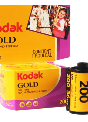Pellicola originale KODAK GOLD 200 da 35 mm 36 esposizioni per rotolo adatta per fotocamera M35/ M38/ F9/ H35 (data di scadenza: 2027) pellicola classica