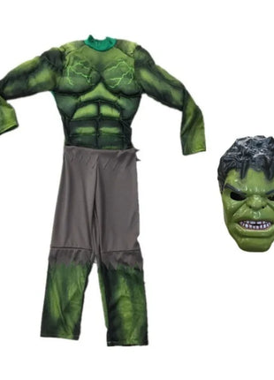 Nuovi ragazzi Hulk Costume da supereroe Hulk Cosplay Tuta muscolare Guanti Vestito Ragazze Costumi di carnevale di Halloween