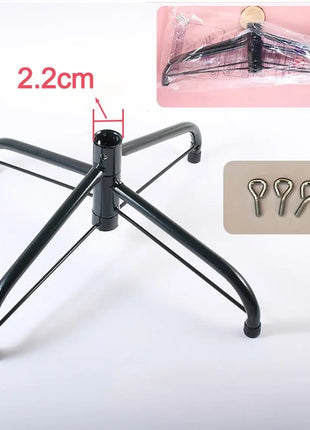 Base per supporto per albero di Natale in metallo Robusta base rotante per albero di Natale artificiale Gambe per supporto per albero di Natale - riparo82