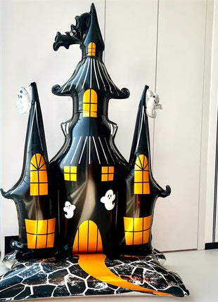 1pcs Halloween Giant Pumpkin Skeleton Standing Balloon House Witch Dead Tree Inflatable Foil Ballon Halloween Party Deco Supplie - Riparo82