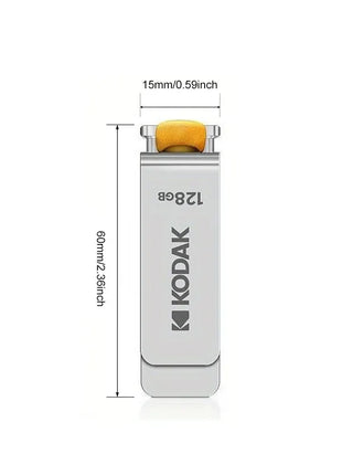 KODAK USB 3.1 Metal USB Flash Drive 64GB 128GB 256GB Pen Drive personalità creativa Car Music Gift PenDrive USB ad alta velocità
