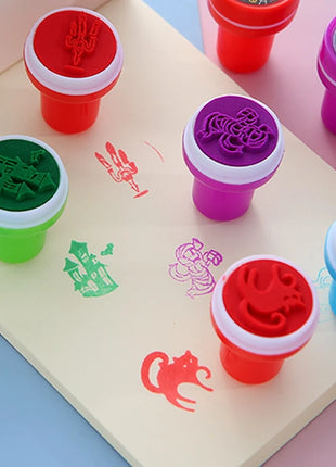 12/24pcs Creative Cartoon Pumpkin Bat Seal Halloween Party Toy Children Birthday Party Small Gifts Kids Favour Gift Bag Fillers - Riparo82