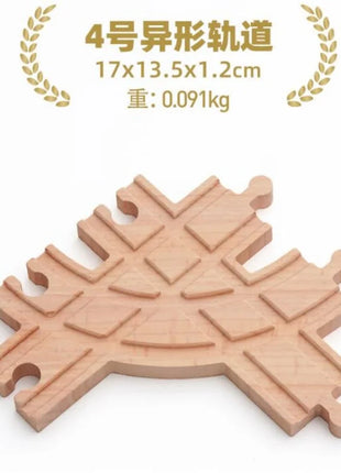 NUOVA binario ferroviario in legno tutti i tipi biforcazione biforcazione binario in legno di faggio accessori adatti per binari in legno Thomos giocattolo - riparo82