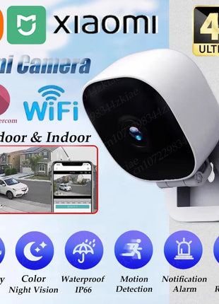 Xiaomi 4K Mini Security Camera Full Color Night Vision WiFi Monitor IP65 Waterproof Motion Detect Surveillance With 2 Way Audio - Riparo82