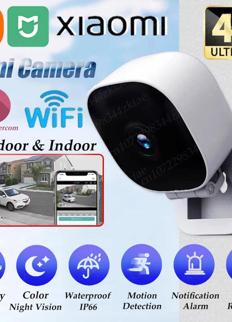 Xiaomi 4K Mini Security Camera Full Color Night Vision WiFi Monitor IP65 Waterproof Motion Detect Surveillance With 2 Way Audio - Riparo82