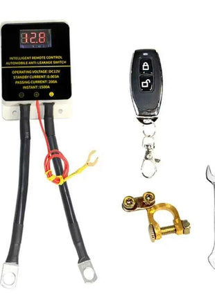 12V Car Battery Cutoff Switch Wireless Remote Control Disconnect Battery Relay With Led Display Leakage Protection Universal