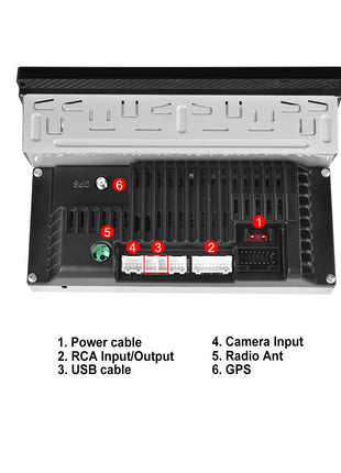 Podofo IPS 6.86''1Din Wireless Carplay Android Auto Car Radio Multimedia Video MP5 Player TouchScreen Universal Autoradio Stereo - Riparo82
