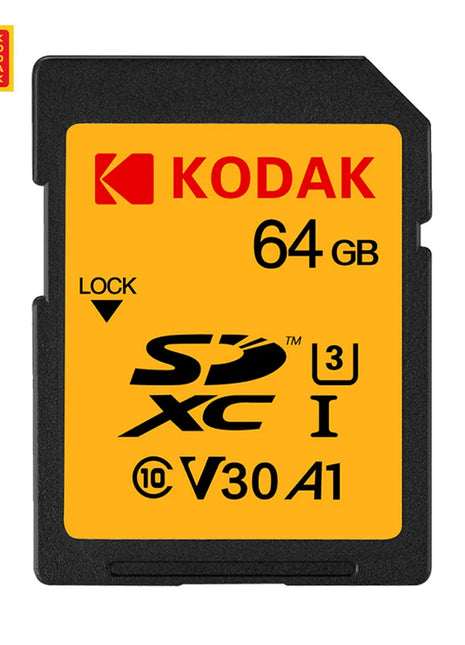 Schede SD KODAK per fotocamera 100 MB/s scheda di memoria ad alta velocità 256GB 128GB 64GB SDXC C10 A1 U3 V30 UHS-I sdcard per 4K HD SLR DV