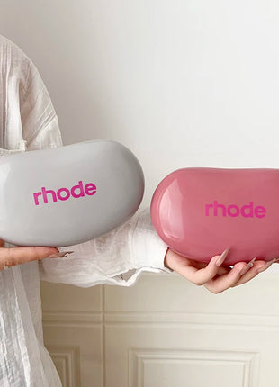 Original Luxury Rhode Woman Cosmetic Mirror Lipstick Blush Lip Gloss Portable Soft Silicone Storage Bag Toast Ribbon Gifts Cover - Riparo82