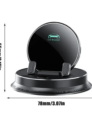 Electric Auto Scaling Car Mobile Phone Holder Mount Car Cell Phone Support For Car, 360° Rotatable Dashboard With Touch Button - Riparo82