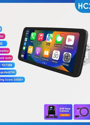 8+128G 10.1'' 360 Rotatable 1 Din AutoRadio GPS for Universal Car Multimedia Player Stereo 1DIN Video Autoradio Carplay HeadUnit