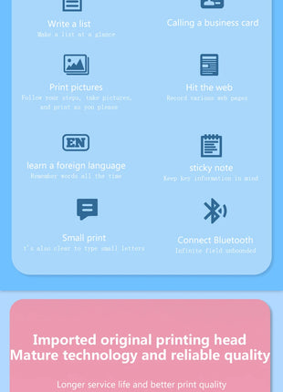 Fun Print C13 Portable Mini Printer Stickers Label Thermal Photo Labeller Printing Maker Self-adhesive Colors Transparent Papers - Riparo82