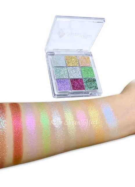 Sheeneffect Chameleon Chrome Eyeshadow Palette 9 Colors High End makeup Cosmetics