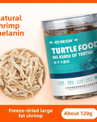 BESSN Aquatic Turtle Food - High Protein Freeze-Dried Shrimp&Meat Mix for Red-Eared Slider,Snapping Turtle&Terrapin - Riparo82