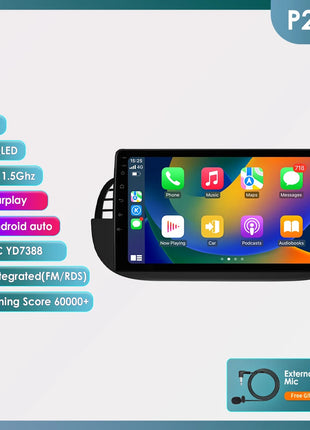 4G 8Core Android Car radio GPS Stereo For Fiat 500 2007-2014 Multimedia Video player 2DIN Autoradio DSP Carplay 7862 Head Unit