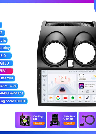 Hizpo 8G+128 AI Voice Car Radio Android Auto Multimedia For Nissan Qashqai J10 2006 2007 2008-2013 Carplay 4G 2din GPS autoradio