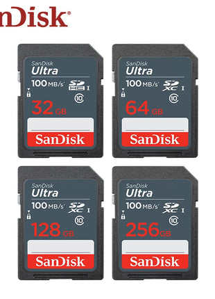 Scheda di memoria SanDisk SDXC 256GB 128GB 64GB SDHC 32GB 16GB U1 Class10 Scheda SD Memoria Flash ad alta velocità Scheda digitale di archiviazione