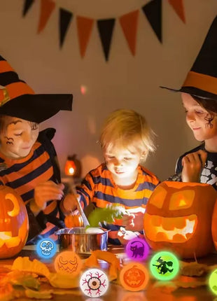 20/40Pcs Halloween Party Kids Gift Plastic Pumpkin Boxes with Glow in The Dark Bouncy Balls Trick or Treat Favors Goodie Fillers - Riparo82