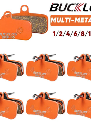 BUCKLOS Pastiglie freno a disco idraulico per bicicletta per M9120 Pastiglie freno metalliche Pastiglie freno per mountain bike da strada in metallo adatte D02S H03A N03A