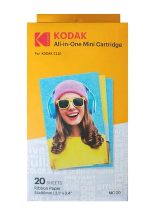 10-100 fogli Kodak Mini 2/Shot Set di cartucce d'inchiostro all-in-one Kodak C210 Carta da stampa dedicata Carta fotografica per telefono cellulare