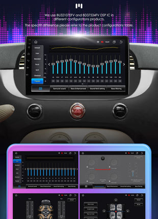 4G 8Core Android Car radio GPS Stereo For Fiat 500 2007-2014 Multimedia Video player 2DIN Autoradio DSP Carplay 7862 Head Unit - Riparo82