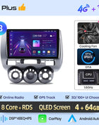 Junsun Wireless CarPlay Android Auto Car Radio for Honda Fit Jazz City 2002 2003 2004-2007 RDS GPS 4G WIFI Multimedia autoradio - Riparo82