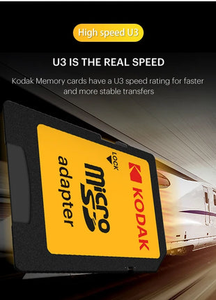 Scheda Micro SD originale al 100% Kodak Scheda di memoria da 128 GB Classe 10 Scheda Flash da 64 GB Scheda di memoria Flash da 32 GB V30 U3 per registratore di guida