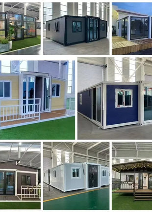 Casa mobile per contenitori Casa modulare prefabbricata espandibile Casa minuscola Soggiorno Cabina per ufficio Custodia prefabbricata impermeabile