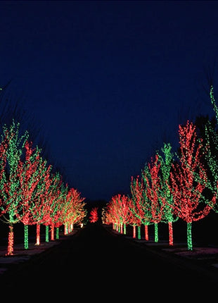 20M/Rotolo 200LED Esterno LED String Fata Luce Impermeabile Cavo Nero Spina UE Ghirlanda Lampada Natale Patio Decorazione del Giardino illuminazione - riparo82