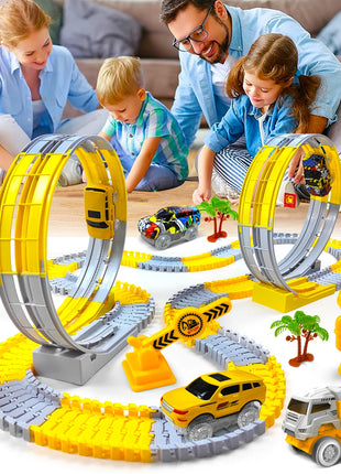 Bambini Elettrico Magico Flessibile Pista Giocattolo Auto Ingegneria Auto Bambini Giocattoli Educativi Treno Giocattoli per Bambini Regalo Di Compleanno