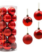 24PCS Palle Di Natale Ornamenti Per L'albero Di Natale Palle Di Natale Appeso Albero Pendenti Home Party Decor 2026 Regalo di Capodanno Noel Navidad - riparo82