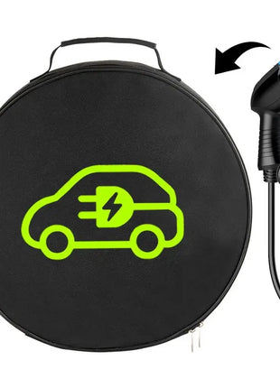 Fireproof EV Car Battery Jumper Cable Bag Electric Vehicles Rechargeable Guns Storage Organizer for Charging Cables Cords Hoses - Riparo82