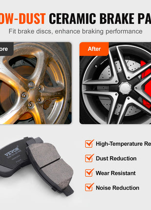 SucceBuy Kit freno anteriore Rotori freno Kit sostituzione pastiglie freno in ceramica Rotori anteriori da 257 mm per Vauxhall Adam(M13) Corsa D (S07)