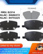 Per SAIC-GM Cadillac CT5(A2LL)GT4(E2QL)XT4(E2UL) Pastiglie Freno Anteriori 84686572 84755225/Parti Automobili -55025