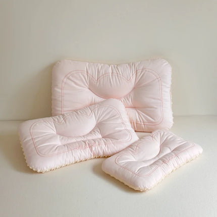Comfortable Low Pillows for Parent and Child, Pure Cotton and Bean Velvet, Kids Adult Sleeping Pillows, 30x50 cm, 40x60, 48x74cm