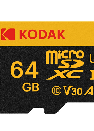 KODAK Scheda di memoria Registratore di guida 32GB 64GB Scheda di memoria Micro SD per telefono cellulare PC Auricolare Altoparlante Telecamera HD Interruttore di gioco