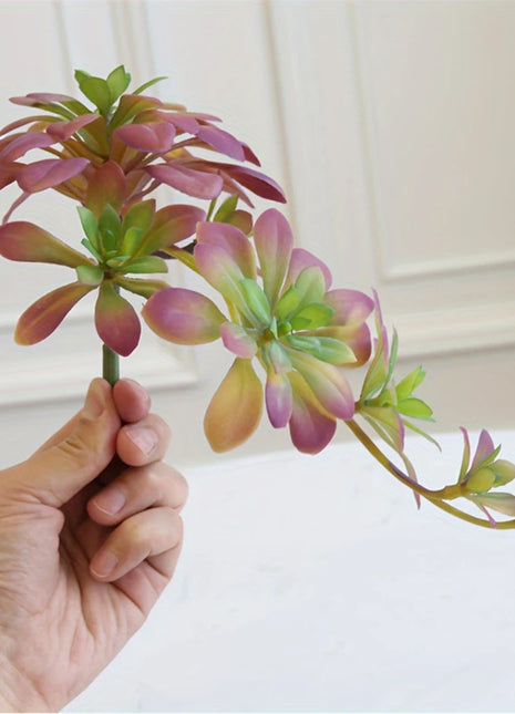 1 Pc Artificial Succulent Plant Fake Decoration for Indoor Balcony Home Decor Realistic Faux Succulent for Landscaping