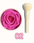 2pc Petal Blush Palette set with brush,Highgloss Contouring Cream Contour Makeup Rouge for Women Beauty Cosmetics Makeup Palette - Riparo82