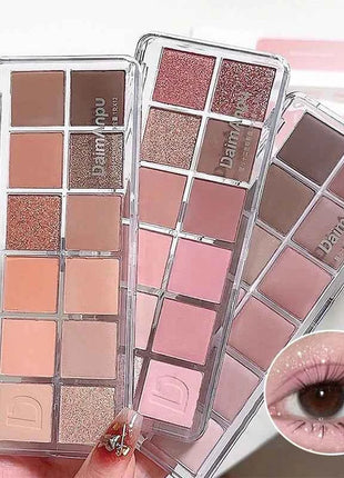 12-Color Eyeshadow Palette - Velvety Smooth, Long-Wearing Matte Shades for Everyday Wear