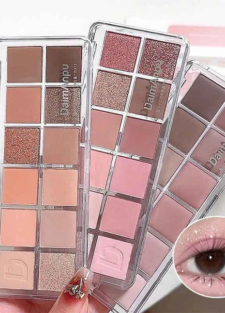 12-Color Eyeshadow Palette - Velvety Smooth, Long-Wearing Matte Shades for Everyday Wear