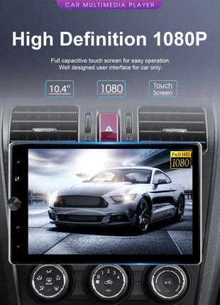 Podofo 10.4" Vertical Rotatable Screen Android Car Radio 1 Din 2+64G Wireless Carplay Android Auto GPS 1Din Multimedia Autoradio - Riparo82