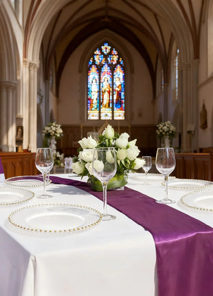 Piatti acrilici in cristallo con bordo in rilievo dorato | Stoviglie eleganti e lucide per feste di matrimonio di Natale, feste di festa, feste di compleanno - riparo82