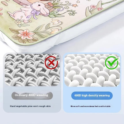 Children Sleeping Pillow For 0-6Y Kids Cartoon Panda Pillows Summer Breathable Cool Ice Silk Pillows Baby Bedding