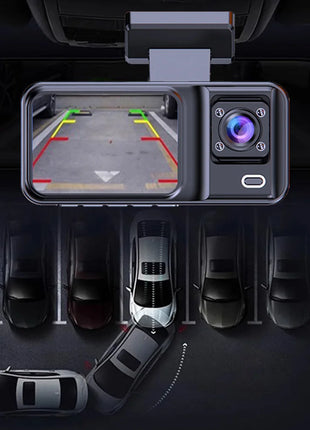 Dash Cam for Cars Camera Black Box 3 Channel /2 Channel  1080P Video Recorder Rear View Camera for Vehicle Car DVR car accessory - Riparo82
