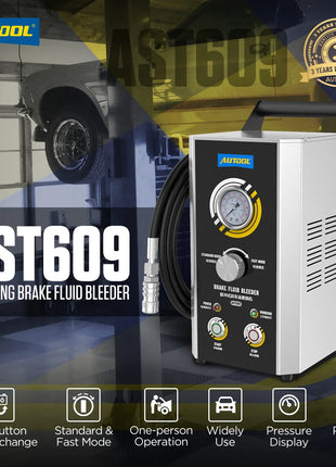 AUTOOL AST609 Car Brake Bleeder Kit Brake Fluid Bleeder Exchanger Machines Professional Pulsating Brake Oil Fluid Bleeding Tool - Riparo82