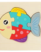 Set di puzzle in legno per bambini Montessori Giochi per bambini per bambini Giocattoli educativi e per l'intelligenza 1 2 3 4 anni - riparo82