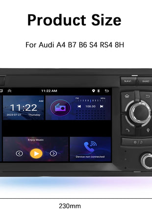 Android 14 Wireless Carplay 8G 128G Car Multimedia For Audi A4 B8 B6 B7 S4 B7 B6 RS4 B7 SEAT Exeo 7" Navigation AutoRadio - Riparo82