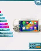 Hizpo 7 Inch 8 Core Car Radio Stereo for FIAT 500 2007-2015 GPS 2din Autoradio CarPlay Android 13 Auto Navigation Head Unit Wifi